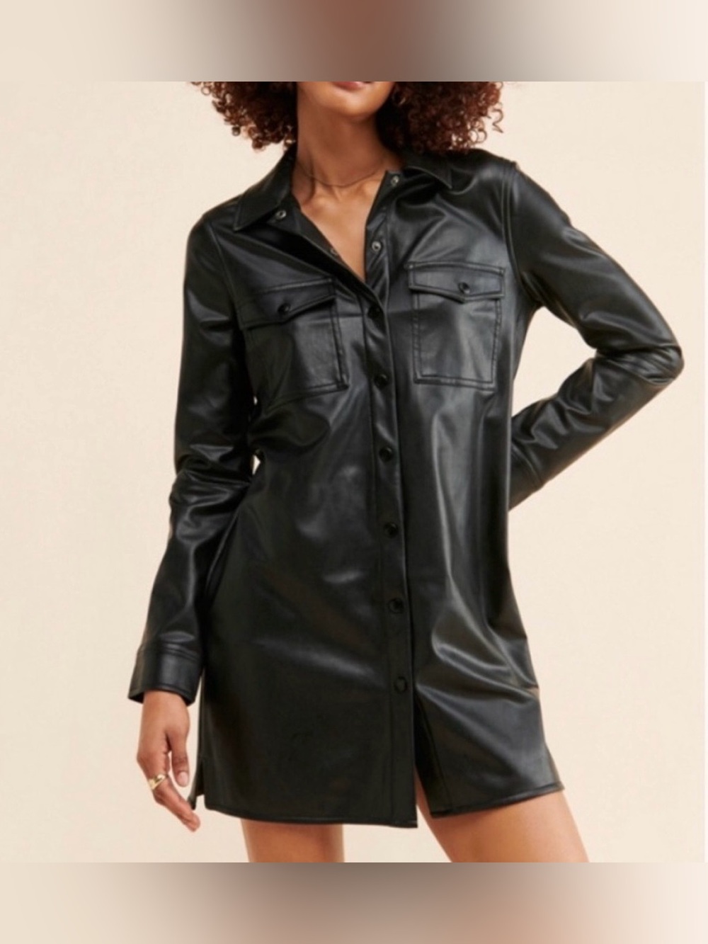 Sanctuary leather mini dress